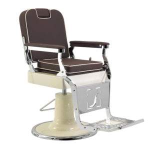 Barber Chair | Elegance | Herren Friseurstuhl | Classic Lux | Handmade | Friseur Barber chair | Braun-Creme
